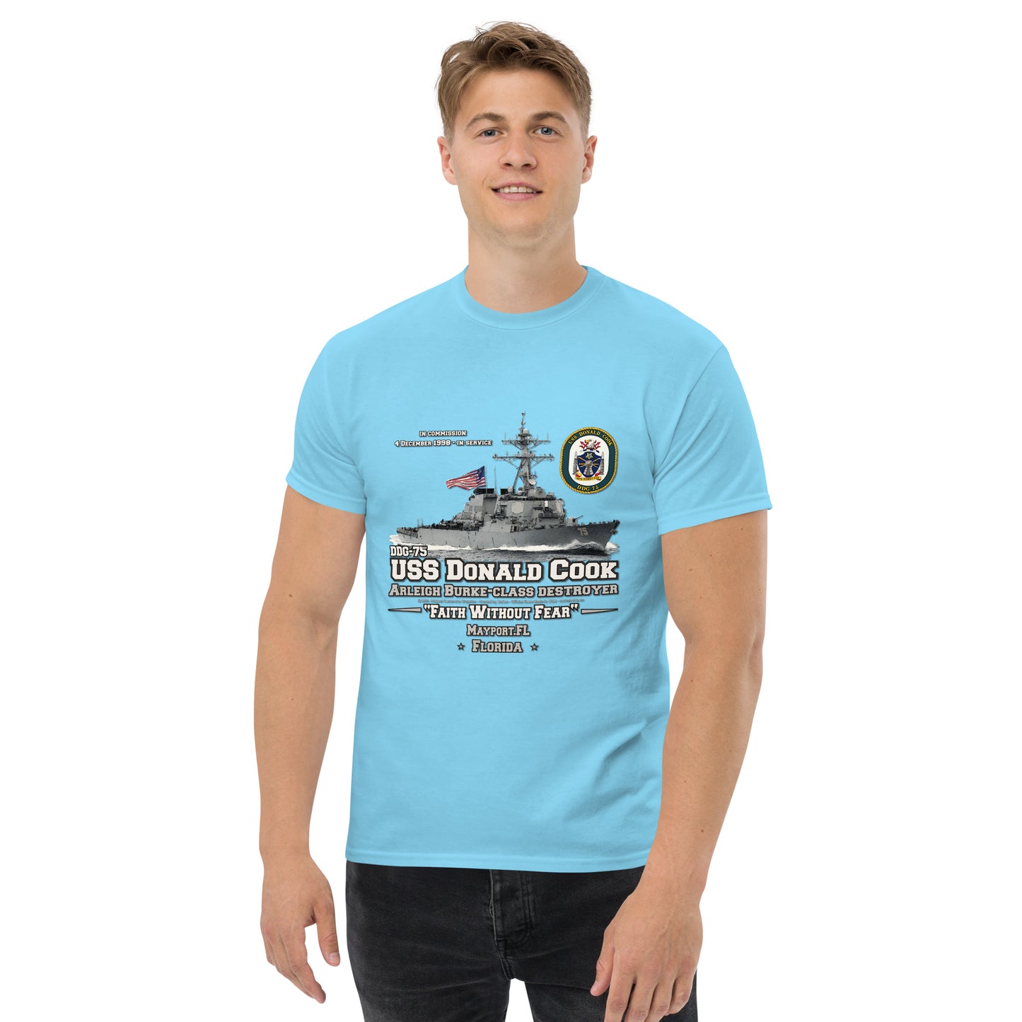 USS DONALD COOK DDG-75 Destroyer t-shirt