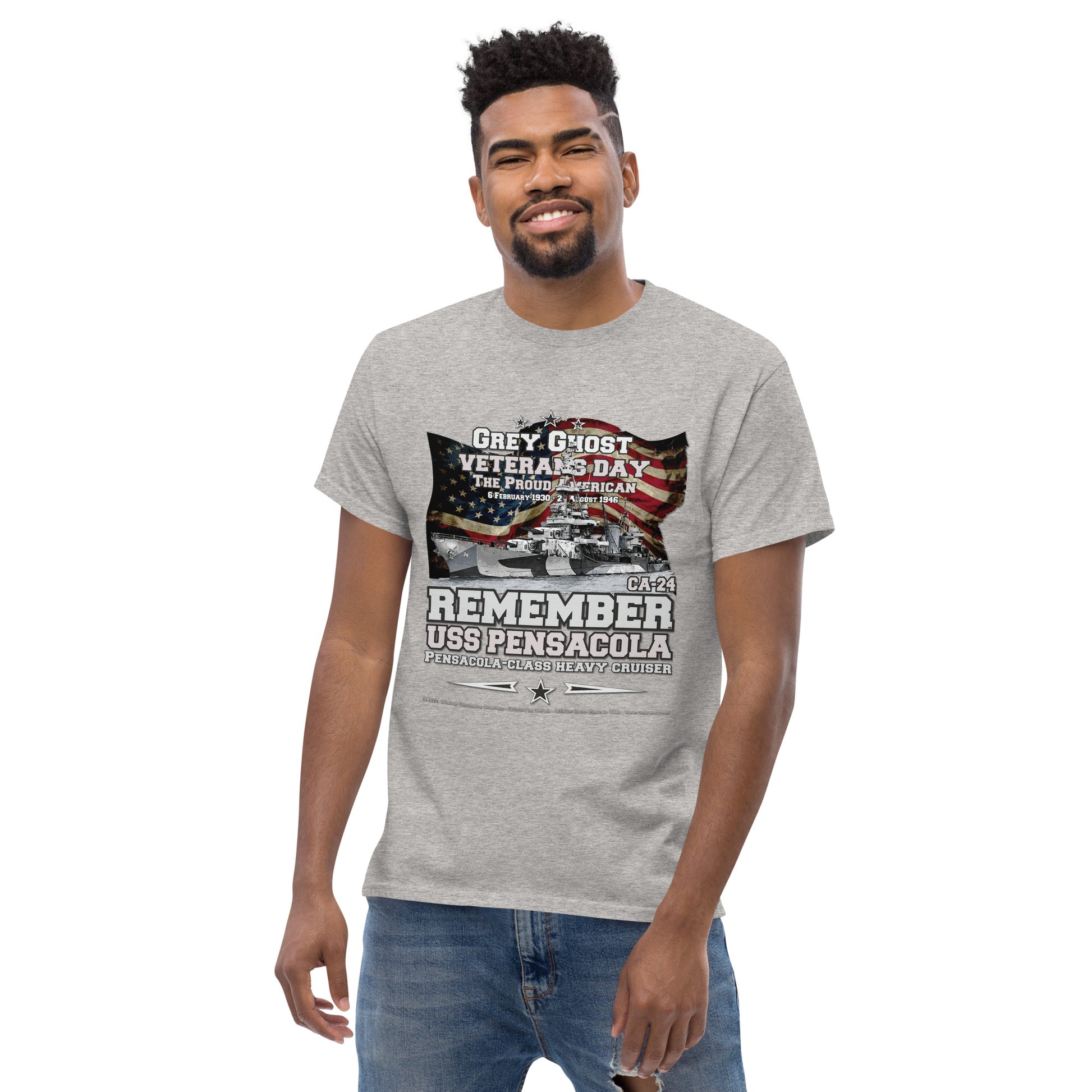 USS PENSACOLA CA-24 Destroyer Veterans Classic T-Shirt, Comancha T-shirts,