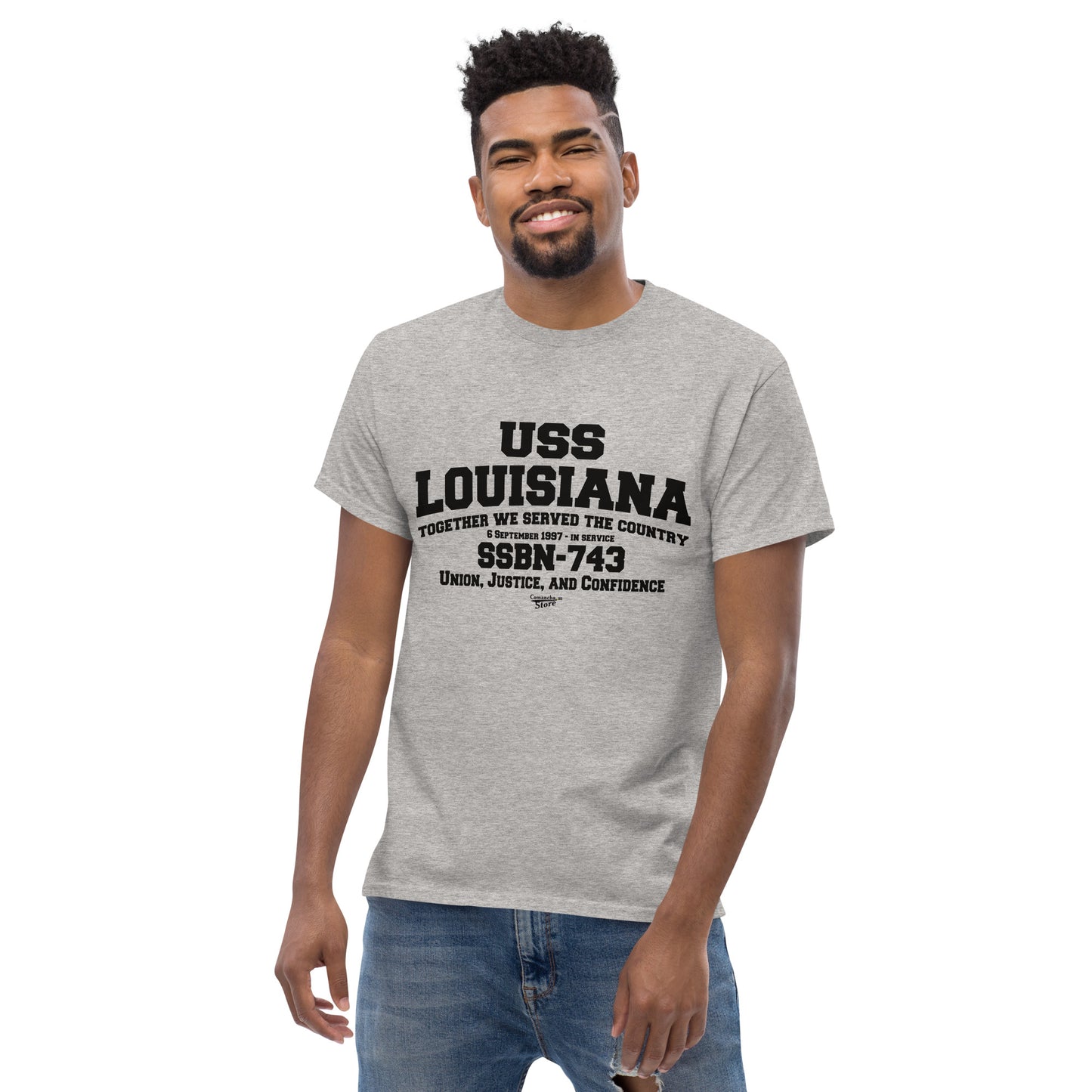 USS LOUISIANA SSBN-733 Submarine Shipmates T-shirt