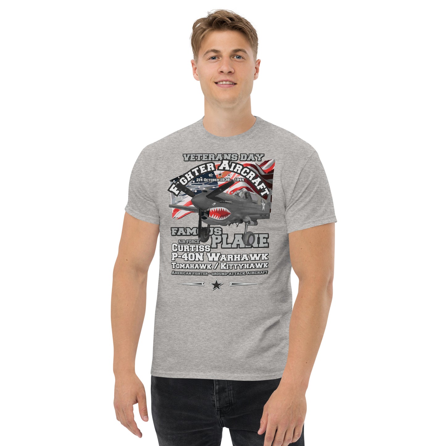 P-40N Curtiss Warhawk Fighter T-shirt