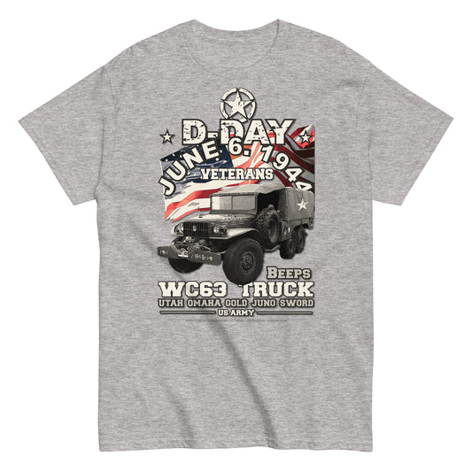 D-DAY WC63 Beeps Truck Veterans t-shirt