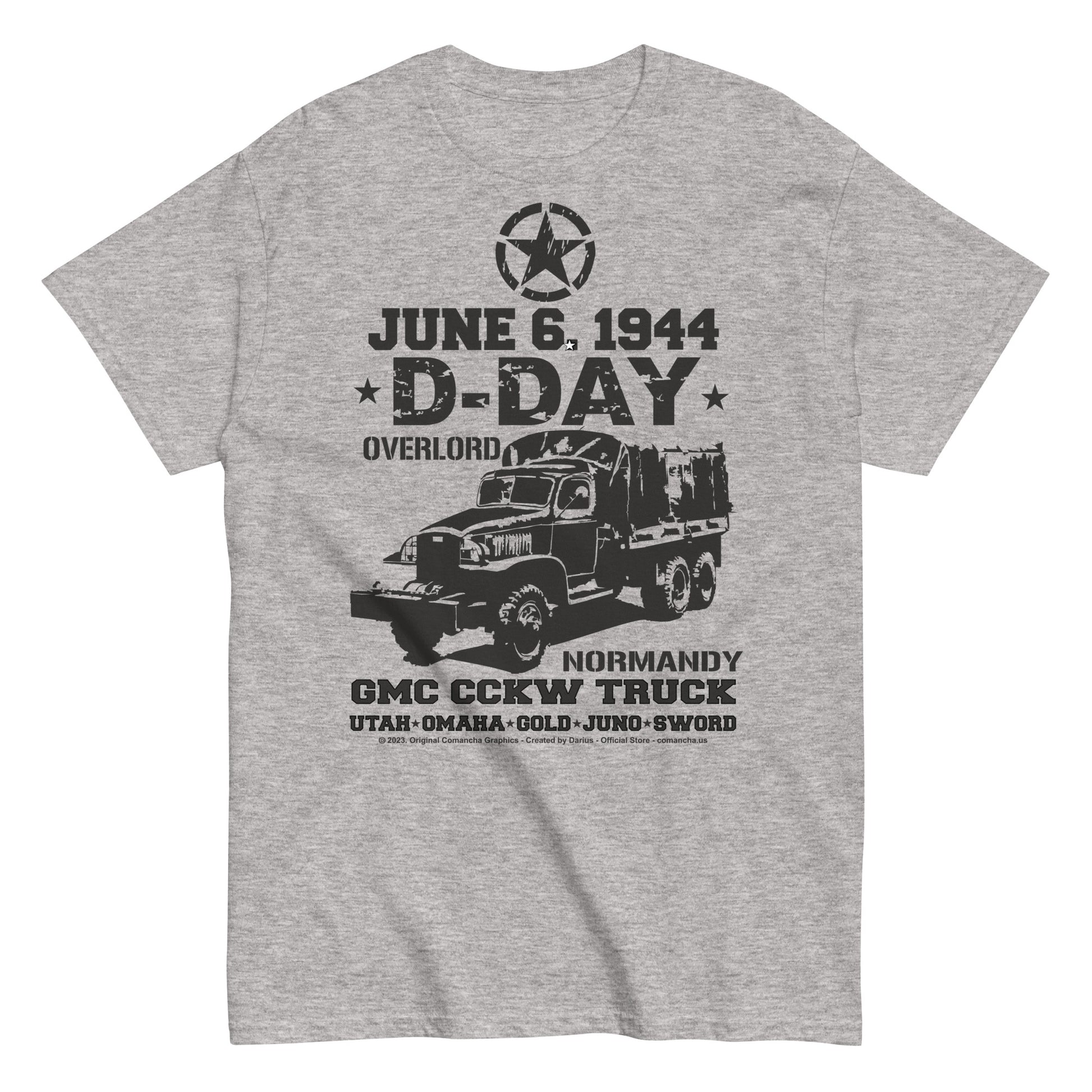 D-Day tee, D-Day veterans tee,D-Day M3 Halftrack tee, Comancha T-shirts,