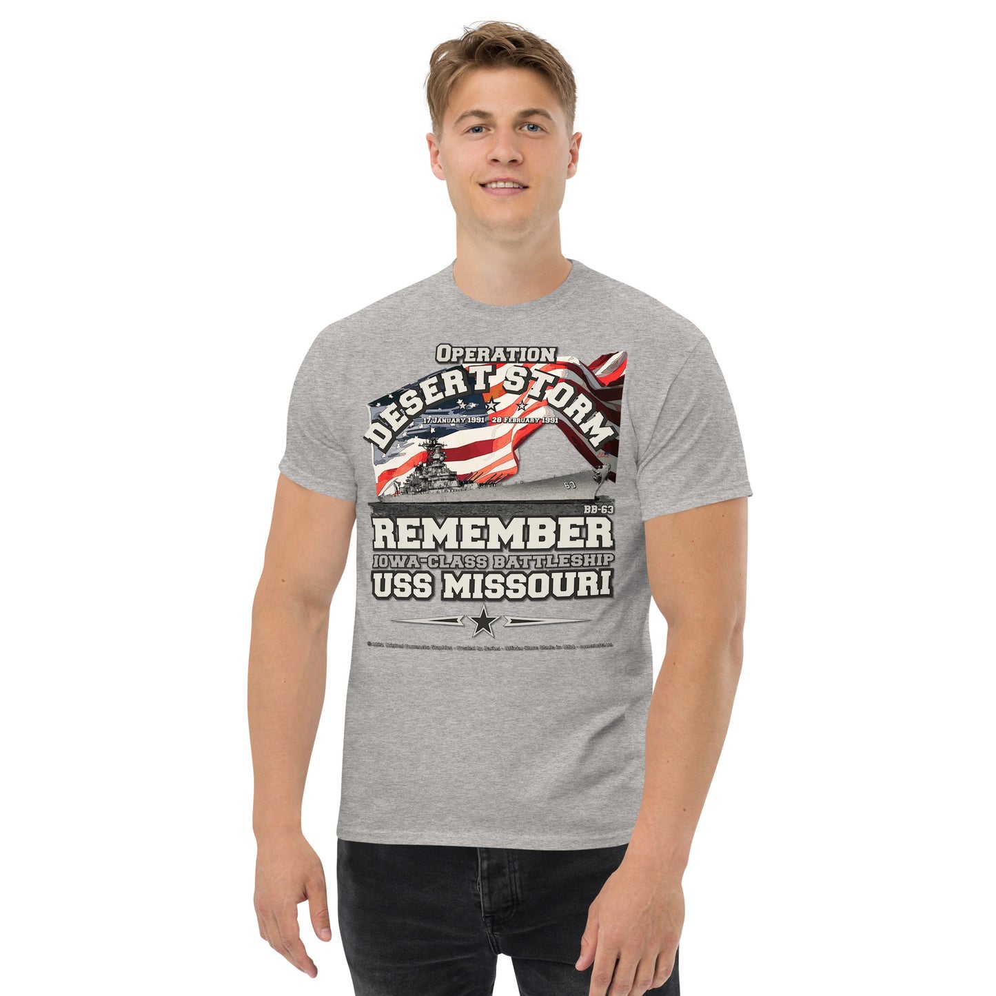 USS Missouri BB-63 Battleship t-shirt