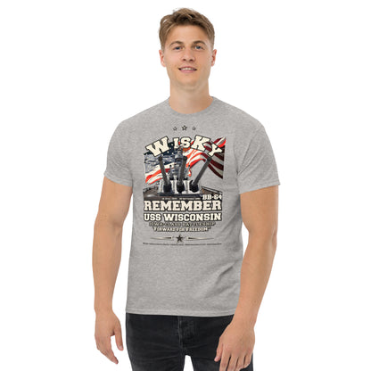 USS Wisconsin BB-64 Battleship t-shirt