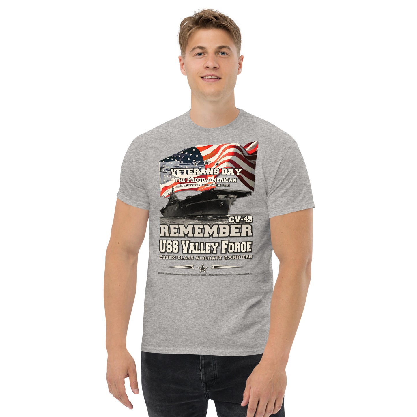 USS VALLEY FORGE CV-45 Aircraft Carrier T-shirt