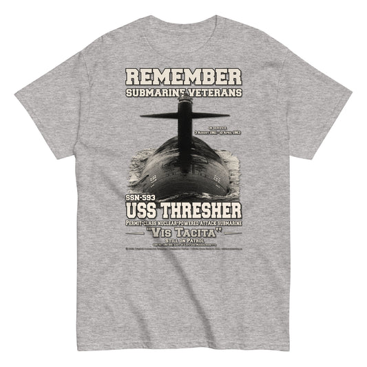 USS THRESHER SSN-593 Submarine Veterans T-shirt, Comancha T-shirts,