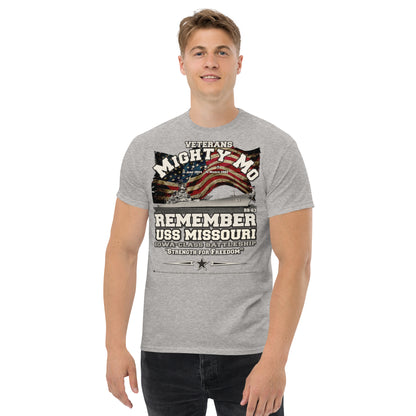 USS MISSOURI BB-63 Mighty Mo Veterans Tee, Comancha Graphics,