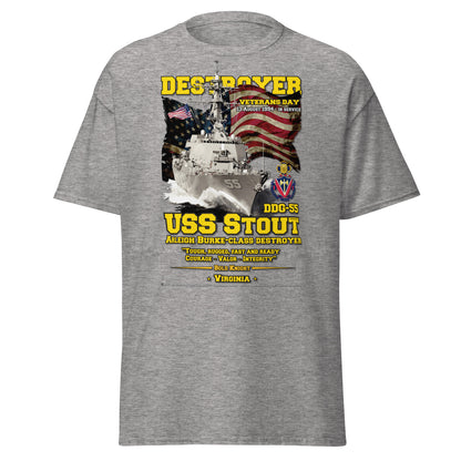 USS STOUT DDG-55 Destroyer Veterans Tee, Comancha Navy T-shirts,