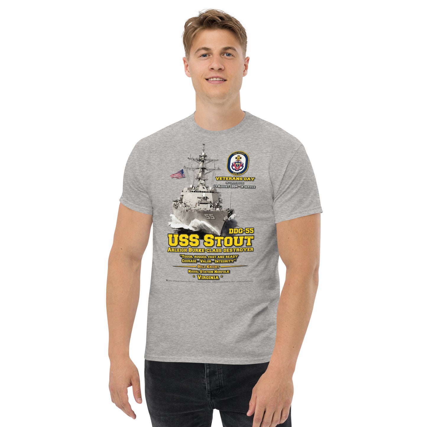 USS STOUT DDG-55 Destroyer t-shirt