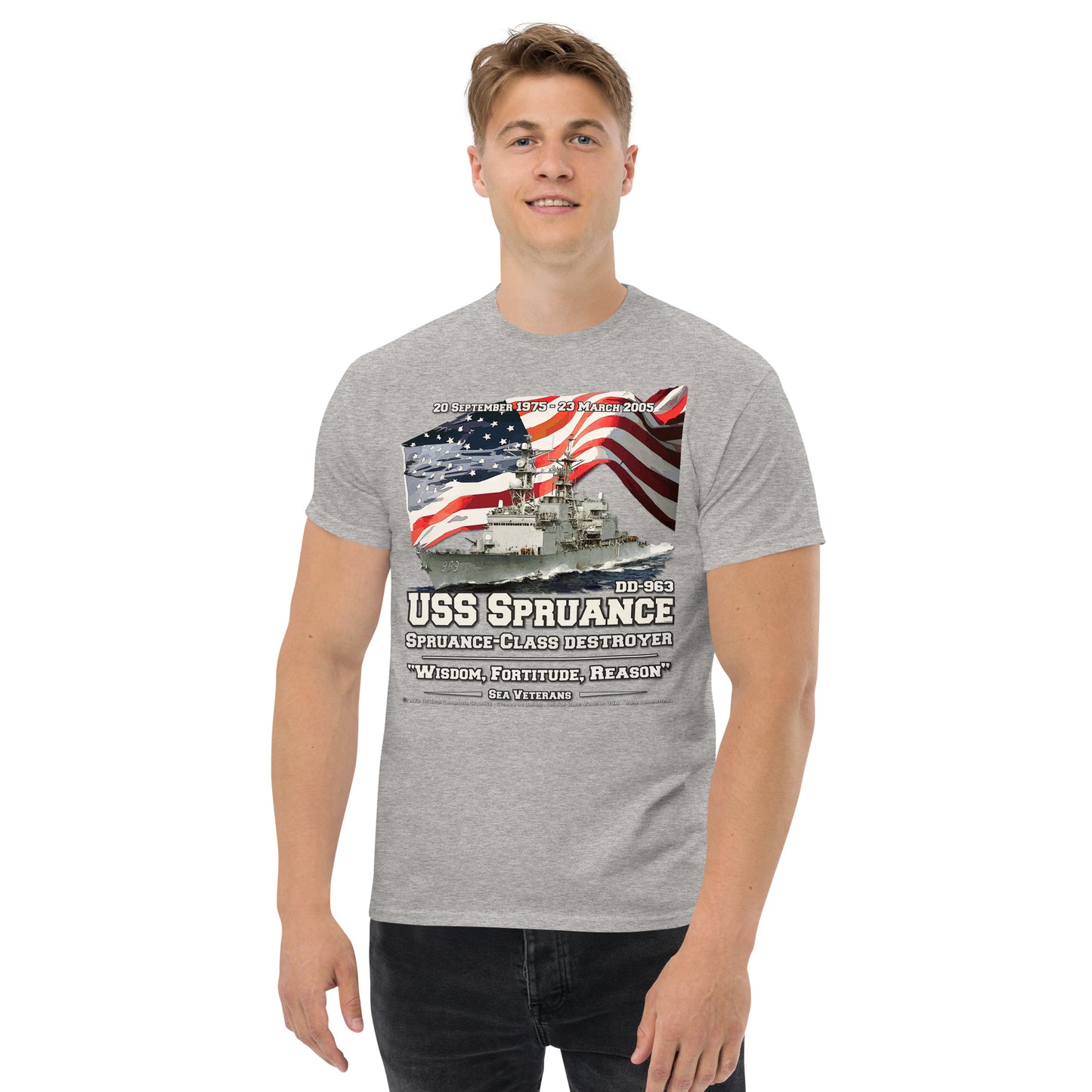 USS SPRUANCE DD-963 Destroyer t-shirt