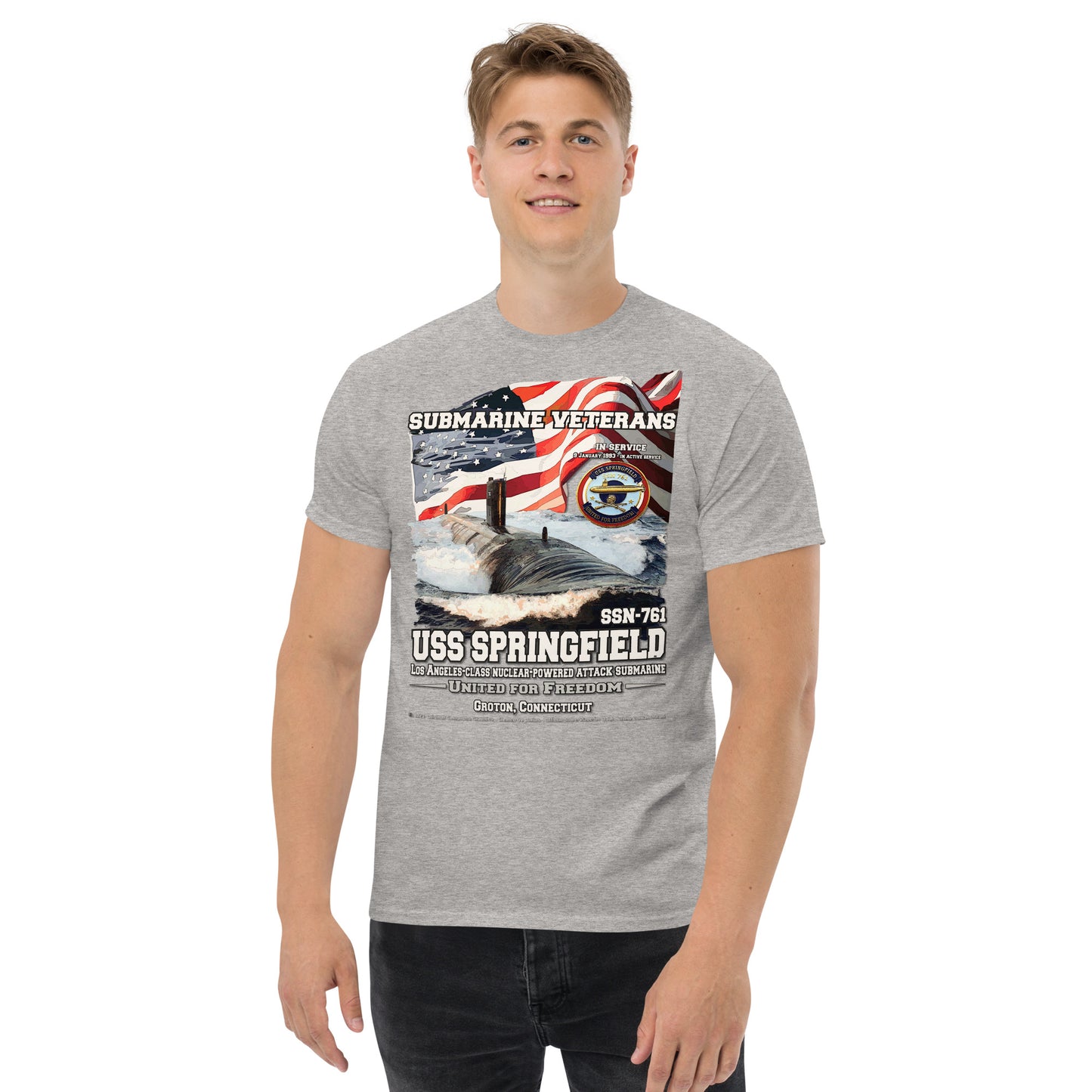 USS SPRINGFIELD SSN-761 Submarine t-shirt