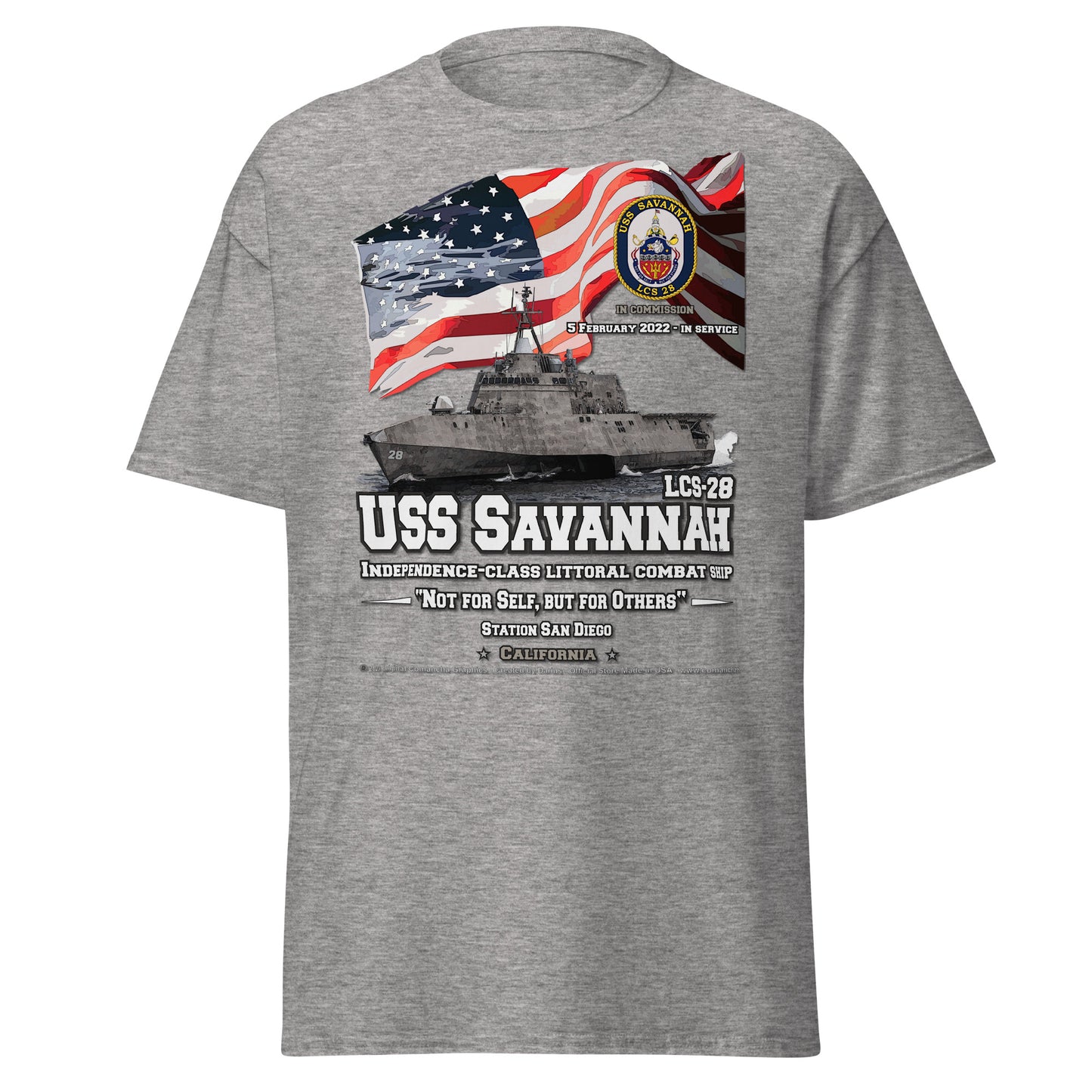 USS SAVANNAH LCS-28 Littoral Combat Ship Veterans tee, Comancha Navy T-shirts,