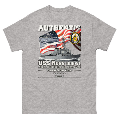 USS ROOS DDG-71 Destroyer Veterans classic t-shirt, Comancha T-shirts,