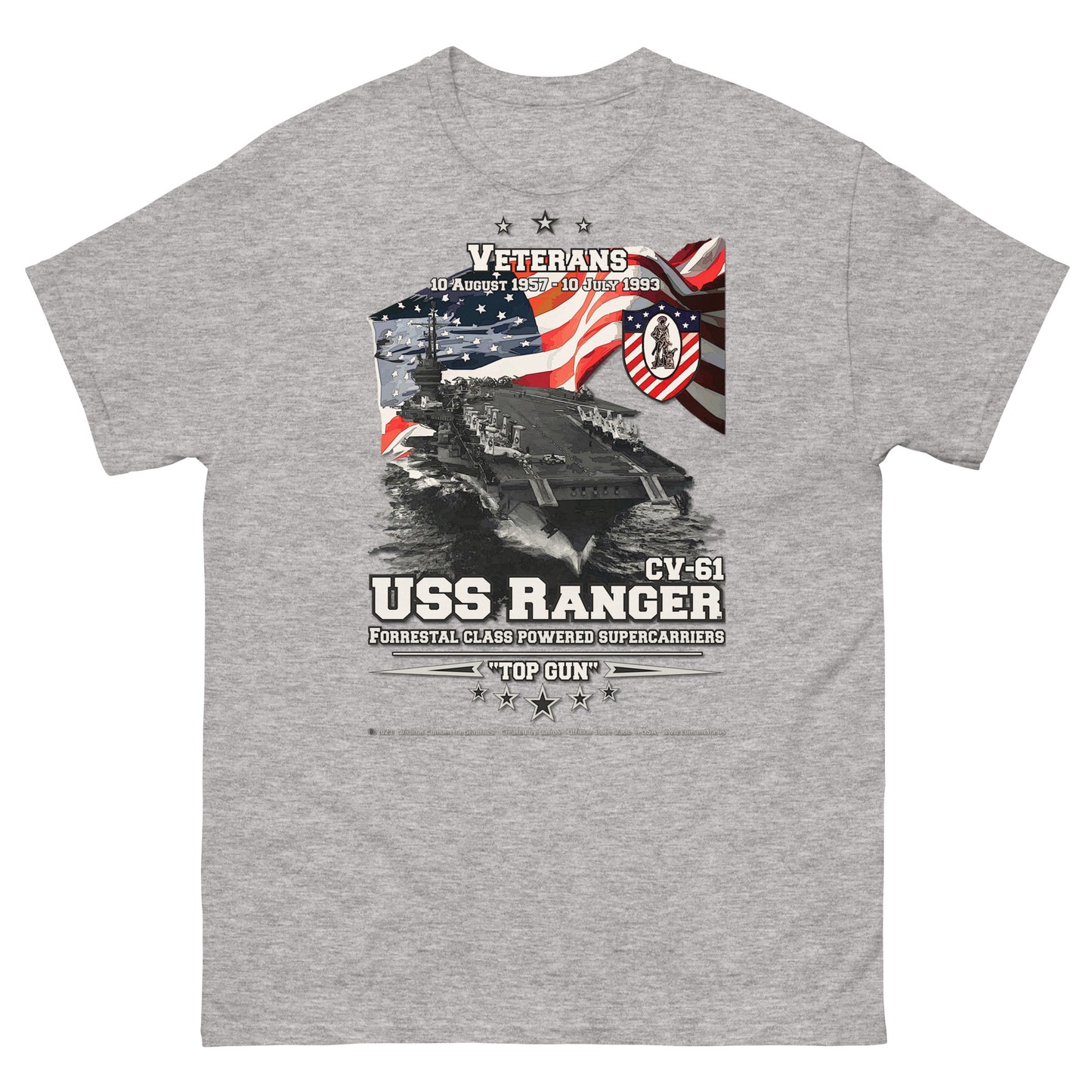 USS RANGER CV-61 Aircraft Carrier T-shirt