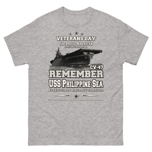 USS PHILIPPINE SEA CV-47 Aircraft Veterans Veterans Classic T-Shirt, Comancha T-shirts