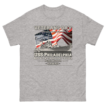 USS PHILADELPHIA CL-41 Cruiser T-Shirt