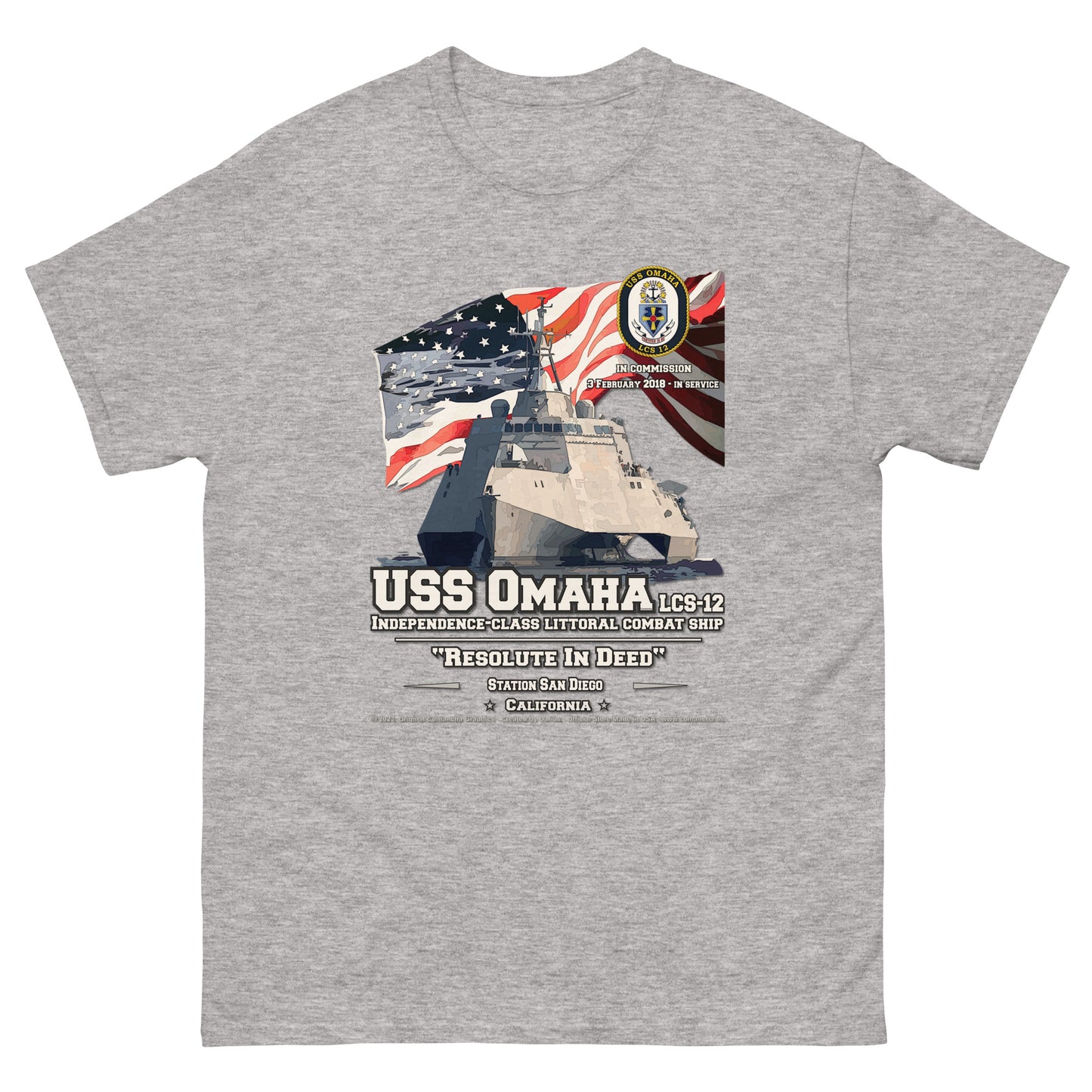 USS OMAHA LCS-12 Littoral Combat Ship Veterans Classic T-Shirt, Comancha t-shirts,