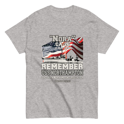 USS NORTHAMPTON CA-26 Cruiser Veterans Day T-shirt, Comancha T-shirts,