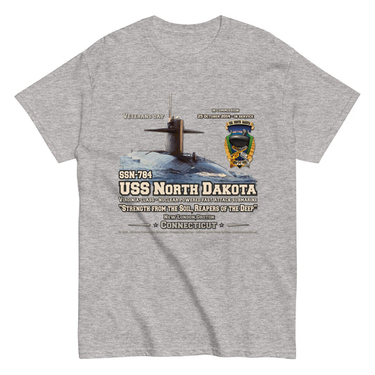 USS NORTH DAKOTA SSN-784 Submarine Veterans Day T-shirt, Comancha,