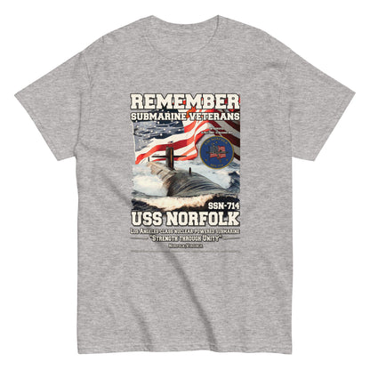 USS NORFOLK SSN-714 Submarine Veterans Day T-shirt, Comancha,