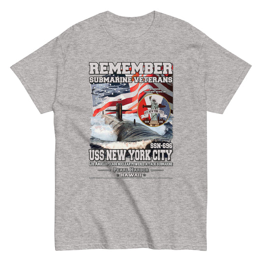 USS NEW YORK CITY SSN-696 Submarine Veterans Day T-shirt, Comancha,