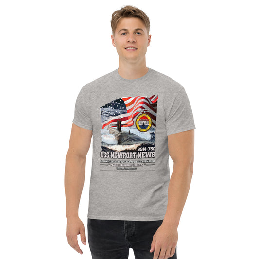 USS NEWPORT NEWS SSN-750 Submarine T-shirt