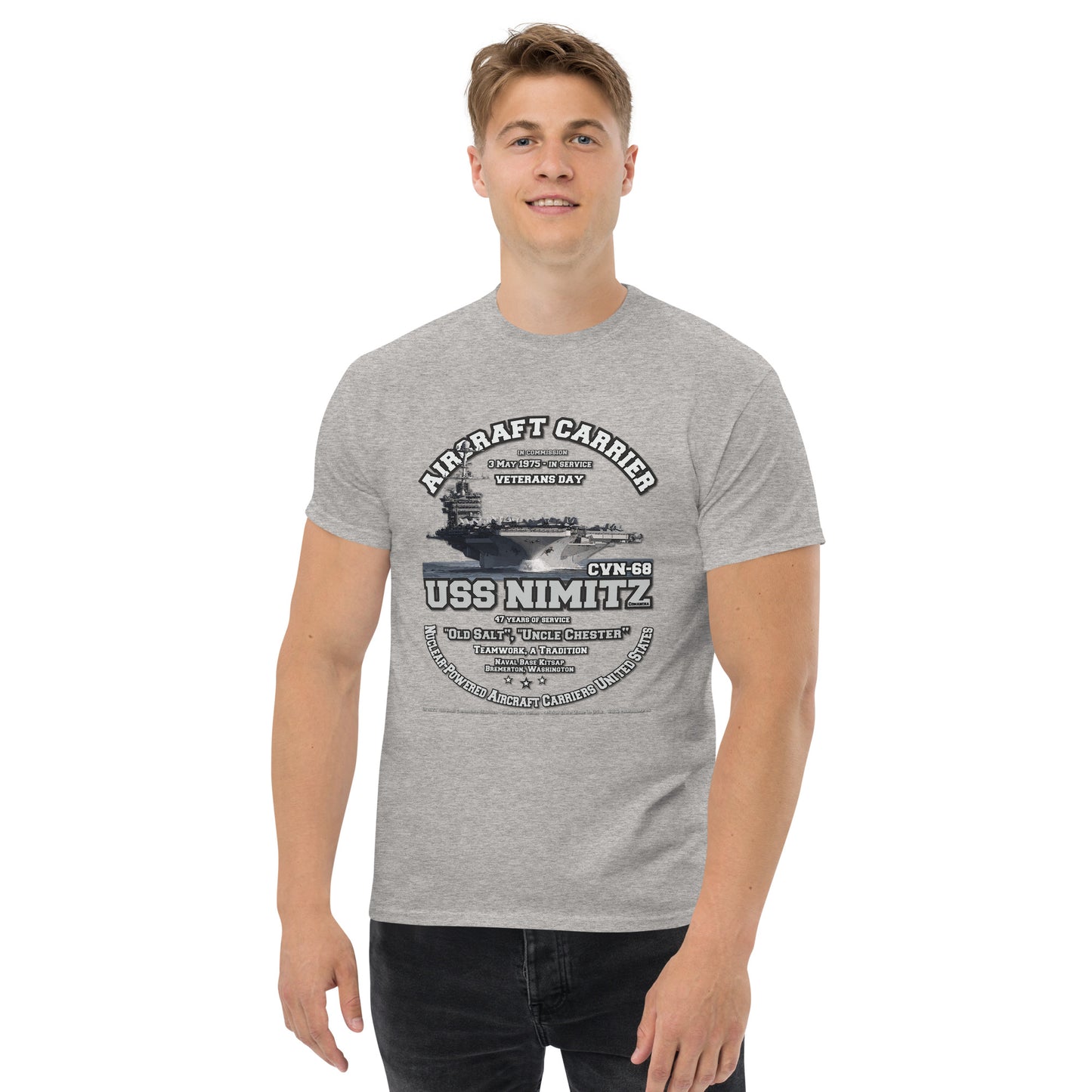 USS NIMITZ CVN-68 Aircraft Carrier T-shirt