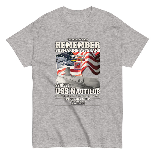 USS NAUTILUS SSN-571 Submarine Veterans t-shirt, Comancha T-shirts