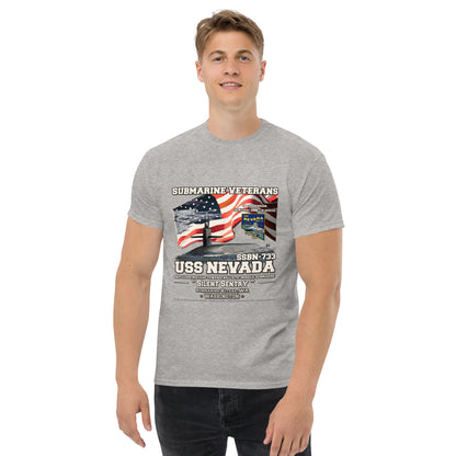 USS NEVADA SSN-733 Submarine Veterans t-shirt