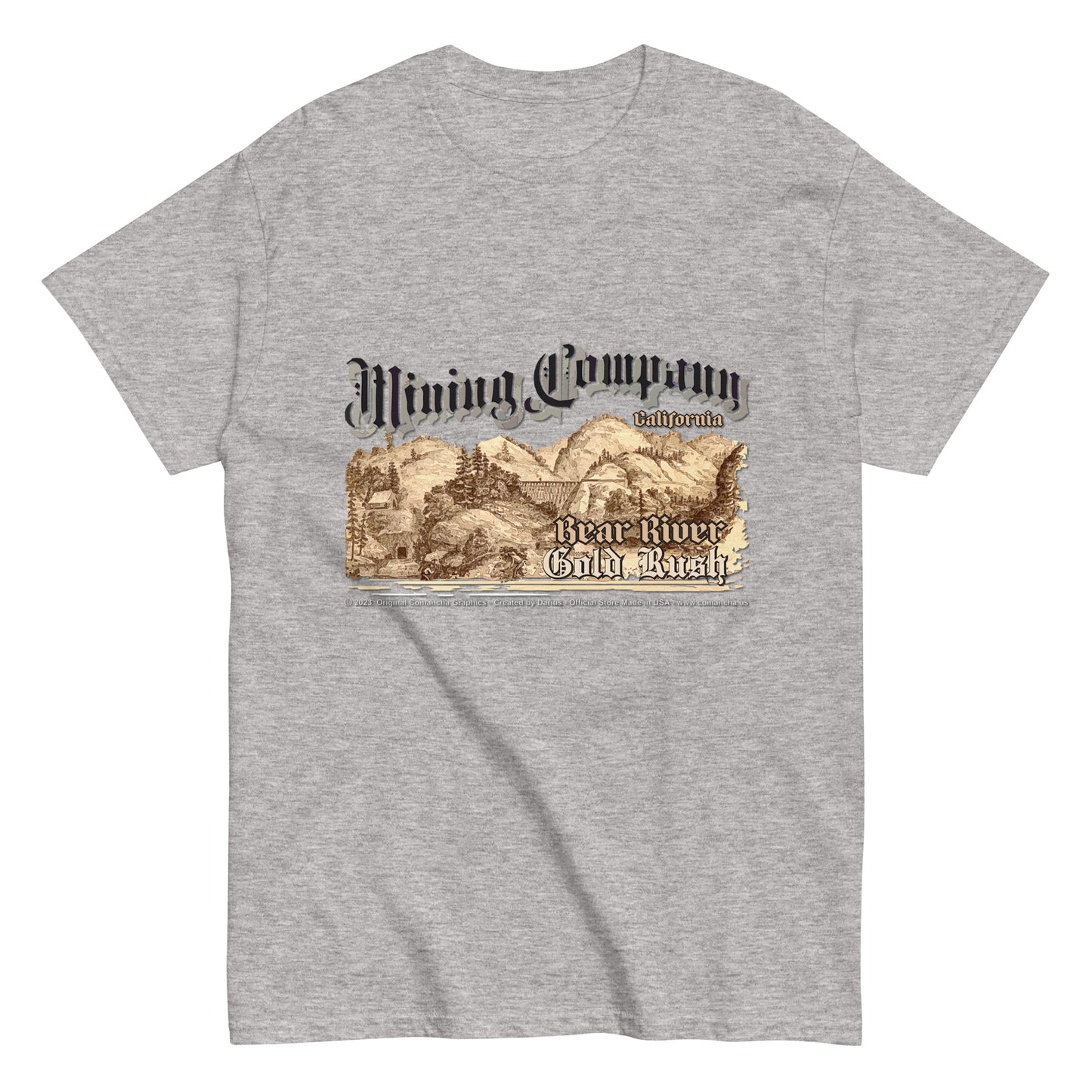 BEAR RIVER Gold Rush - Mining Company T-Shirt, Comancha T-shirts Store,