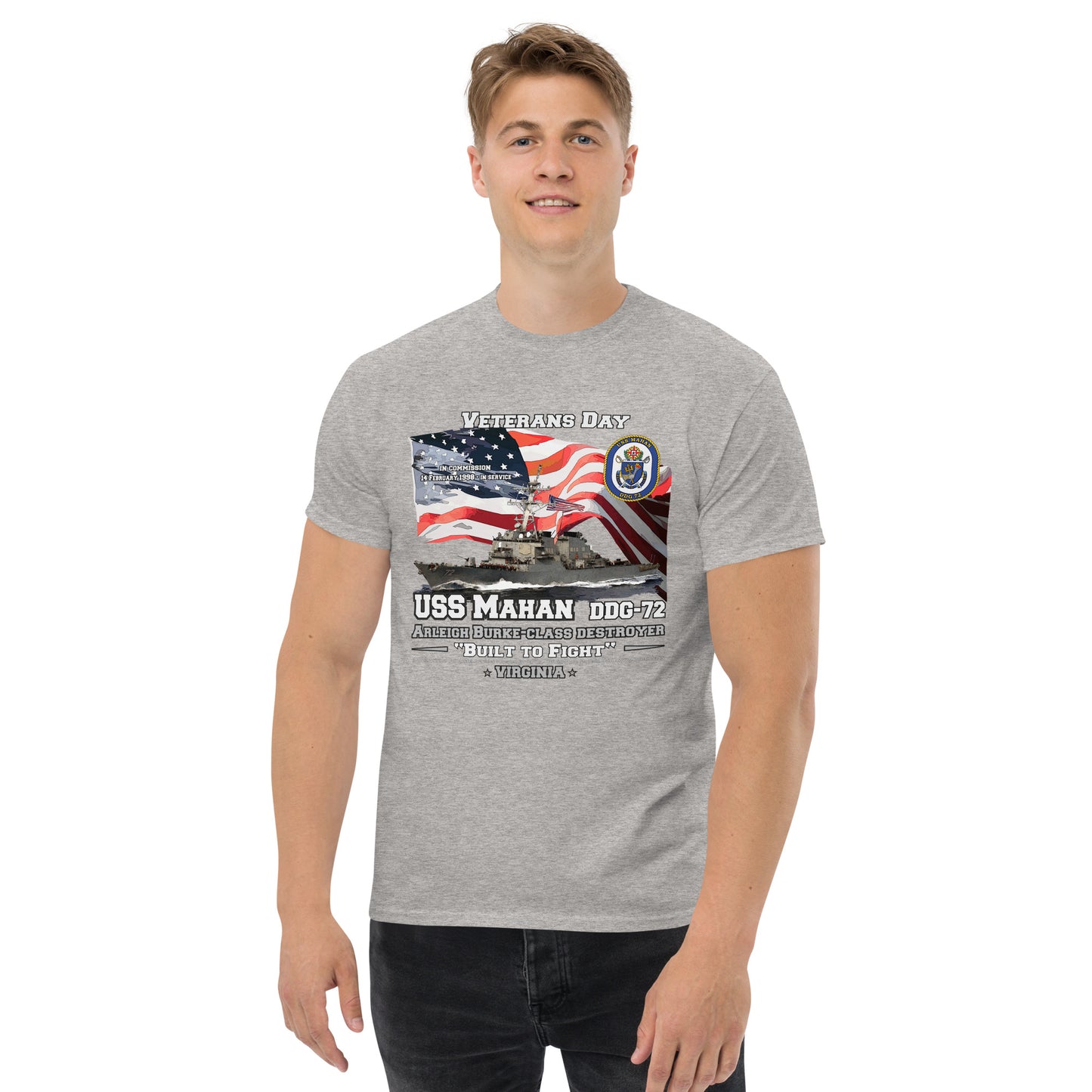 USS MAHAN DDG-72 Destroyer T-Shirt