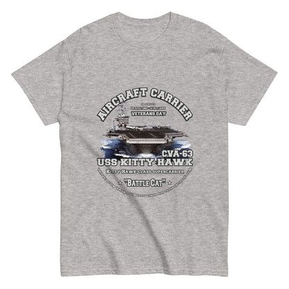 USS KITTY HAWK CVA-63 Aircraft Carrier Veterans T-Shirt