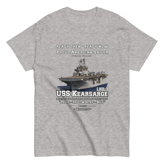 USS KEARSARGE LHD-3 Amphibious Assault Ship Veterans T-Shirt, Comancha Navy Store,