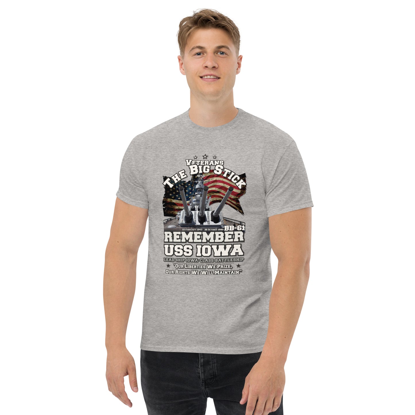 USS IOWA BB-61 Battleship Veterans Classic T-Shirt,