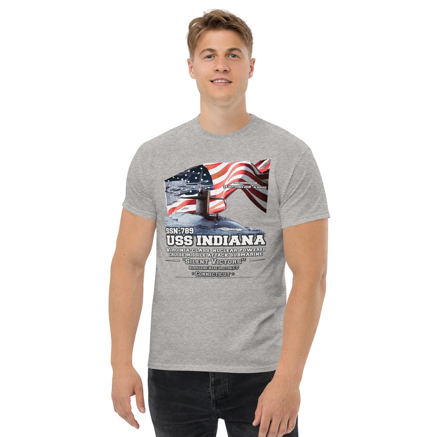 USS INDIANA SSN-789 Submarine t-shirt