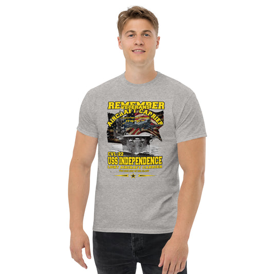 USS INDEPENDENCE CVL-22 t-shirt, US NAVY Ships T-shirt, US navy veterans tees, Aircraft Carrier Veterans Classic T-shirt, Comancha Store, USS INDEPENDENCE CVL-22 Aircraft Carrier Veterans Classic T-shirt, Comancha US Graphics,