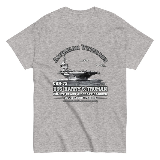 USS HARRY TRUMAN CVN-75 Aircraft Carrier Veterans Classic T-shirt, Comancha.us, USS HARRY TRUMAN CVN-75 t-shirt, Aircraft Carrier t-shirt, Veterans Classic T-shirt, Comancha.us, Navy T-Shirt,Navy ship tee,