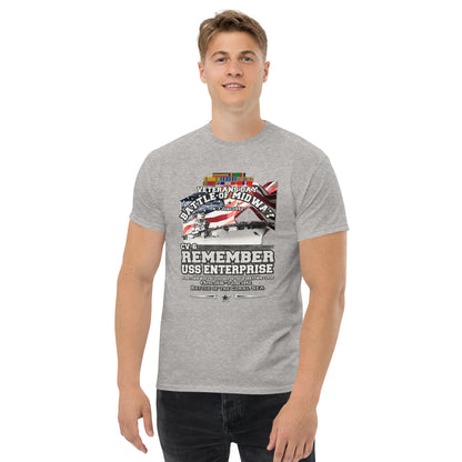 USS ENTERPRISE tee, USS ENTERPRISE Veterans tee,USS ENTERPRISE CV-6 Aircraft Carrier Veterans Classic Tee, Comancha US Store Tees,