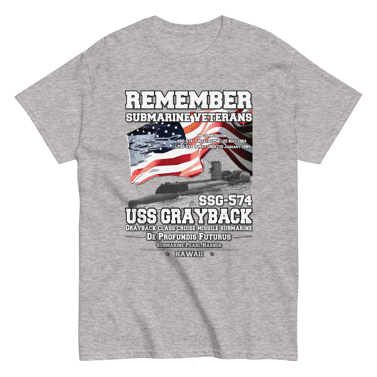 USS GRAYBACK SSG-574 tee, USS GRAYBACK SSG-574 Veterans tee,USS GRAYBACK SSG-574 Submarine Veterans Classic Tee, Comancha Tee,