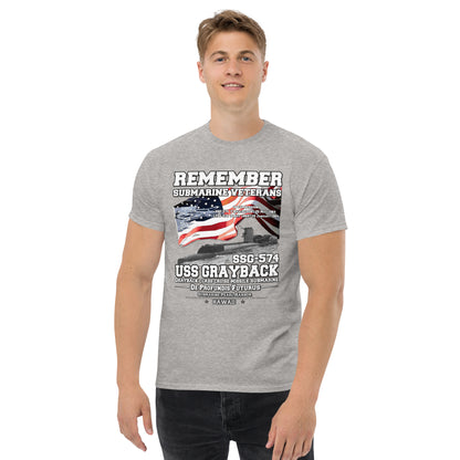 USS GRAYBACK SSG-574 Submarine t-shirt