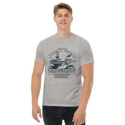 USS DWIGHT EISENHOWER CVN-69 Aircraft Carrier Veterans Tee, Comancha Tees Store,