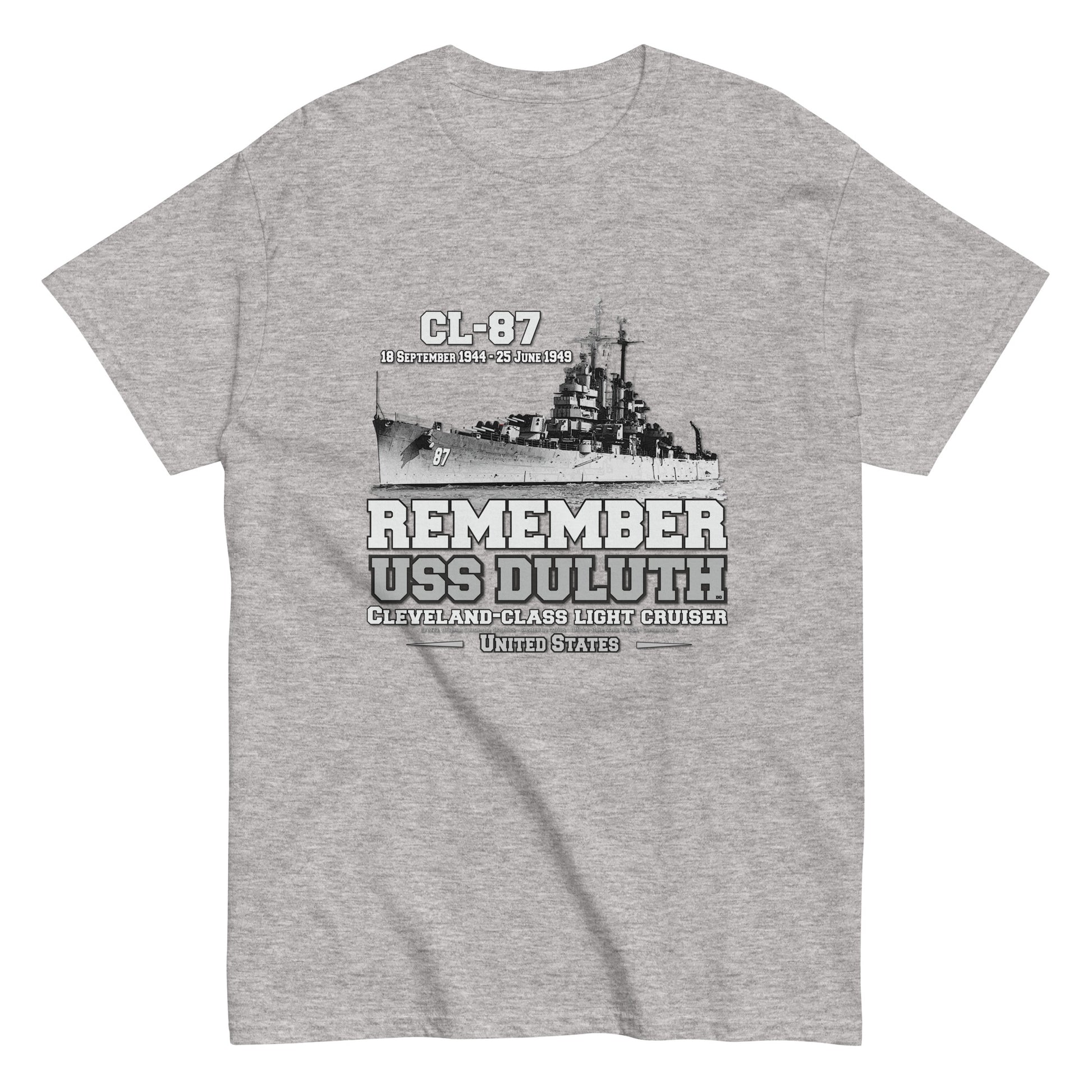 USS DULUTH CL-87 tee, Light Cruiser Classic T-shirt,