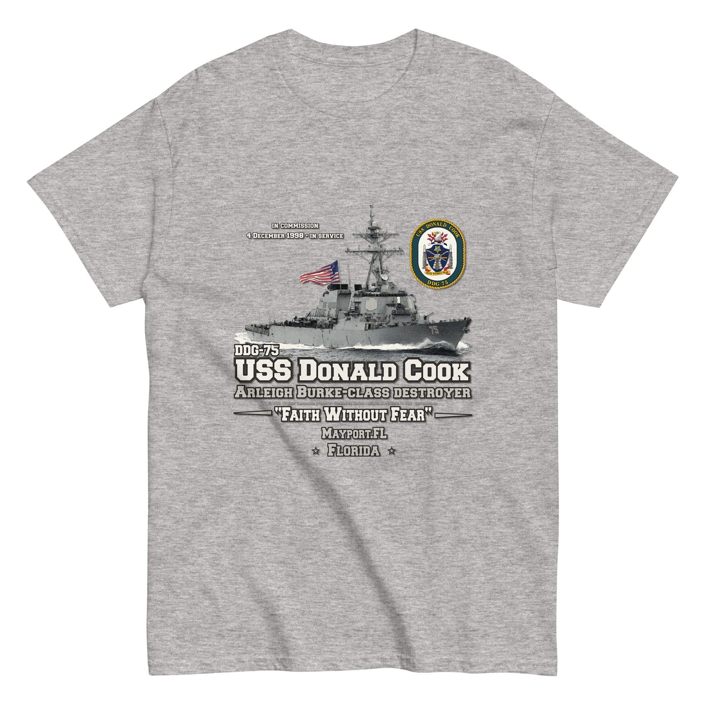 USS DONALD COOK DDG-75 tee, Destroyer Veterans Tee, Comancha tees,