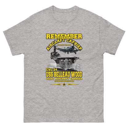 USS BELLEAU WOOD  tee,USS BELLEAU WOOD CVL-24 tee, Aircraft Carrier Veterans T-shirt, US Aircraft carrier veterans Tee,