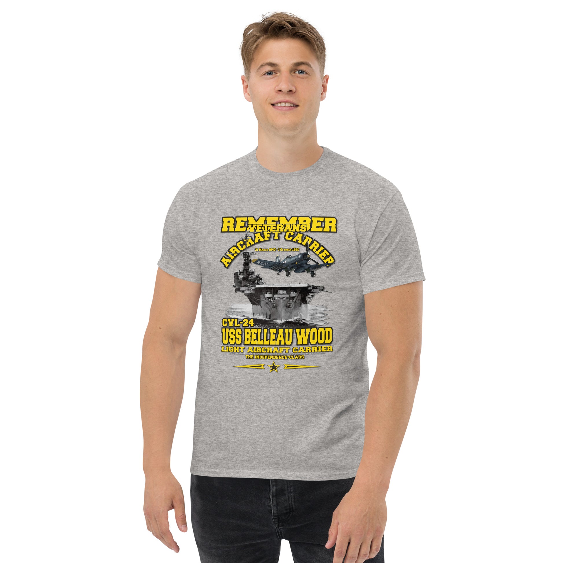 USS BELLEAU WOOD tee,USS BELLEAU WOOD CVL-24 tee, Aircraft Carrier Veterans T-shirt, US Aircraft carrier veterans Tee,