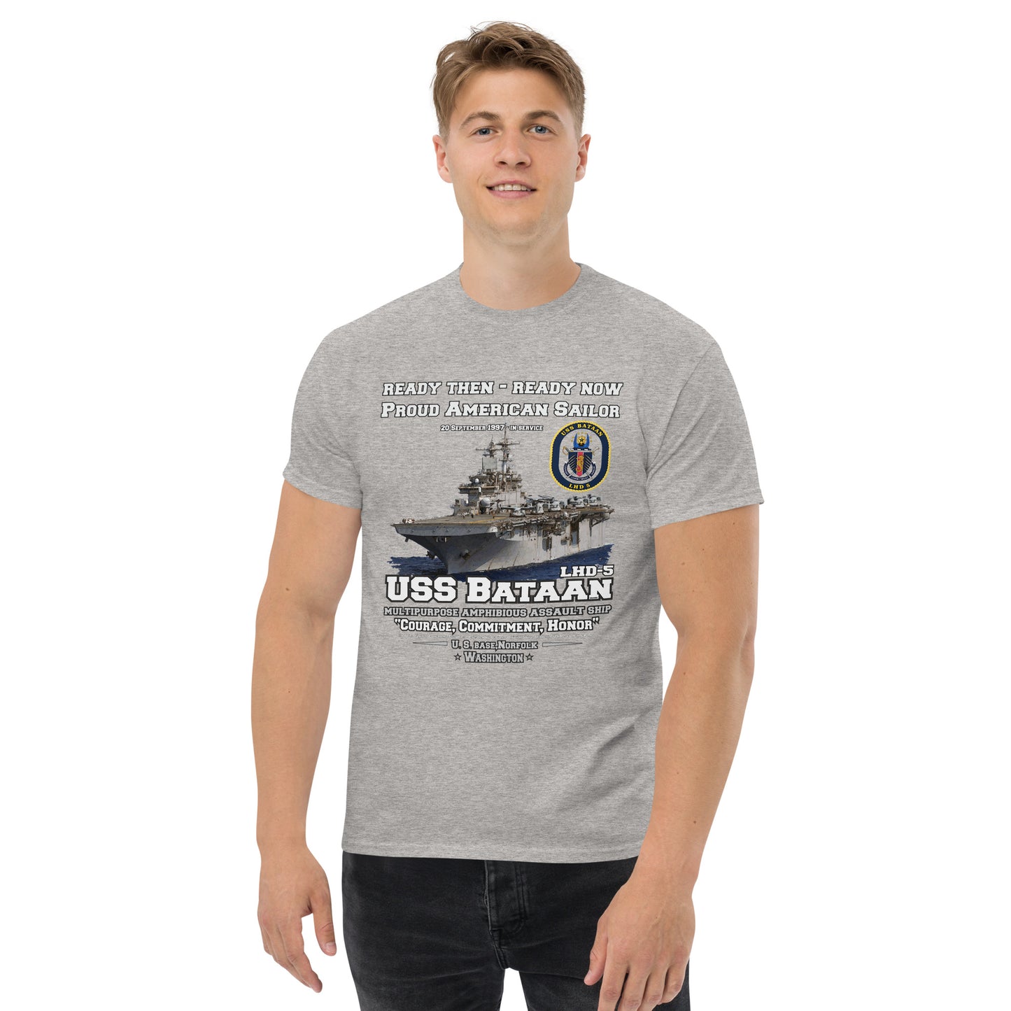 USS BATAAN tee,USS BATAAN LHD-5 t-shirt, Amphibious Assault Ship Veterans T-shirt, US NAvy Tees by comancha,