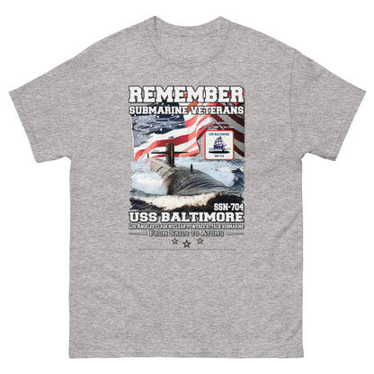 USS BALTIMORE t-shirt,USS BALTIMORE SSN-704 t-shirt, Submarine Veterans T-shirt, Comancha Navy T-shirts, us navy t-shirt,