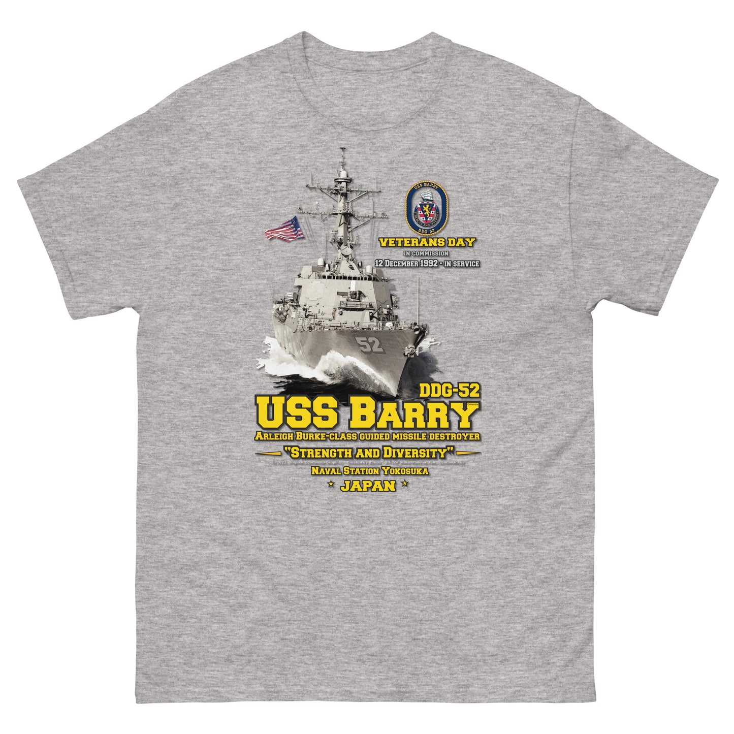 USS BARRY tee, USS BARRY gift, USS BARRY DDG-52 Destroyer Veterans T-shirt, Comancha Navy T-shirts, us navy t-shirt,