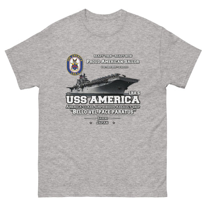 USS AMERICA Veterans T-shirt, USS AMERICA LHA-6 Amphibious Assault Ship Veterans T-shirt, Comancha Navy T-shirt, US Navy T-shirt, US Navy Veterans T-shirt,