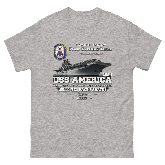 USS AMERICA Veterans T-shirt, USS AMERICA LHA-6 Amphibious Assault Ship Veterans T-shirt, Comancha Navy T-shirt, US Navy T-shirt, US Navy Veterans T-shirt,